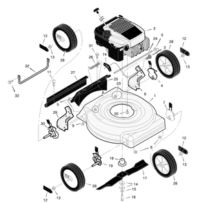 Part Location Diagram of F-030411L Murray Instruction Book